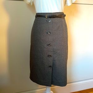 Brown Wool Skirt